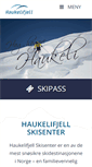 Mobile Screenshot of haukelifjell.com